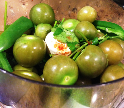 Making Salsa Verde
